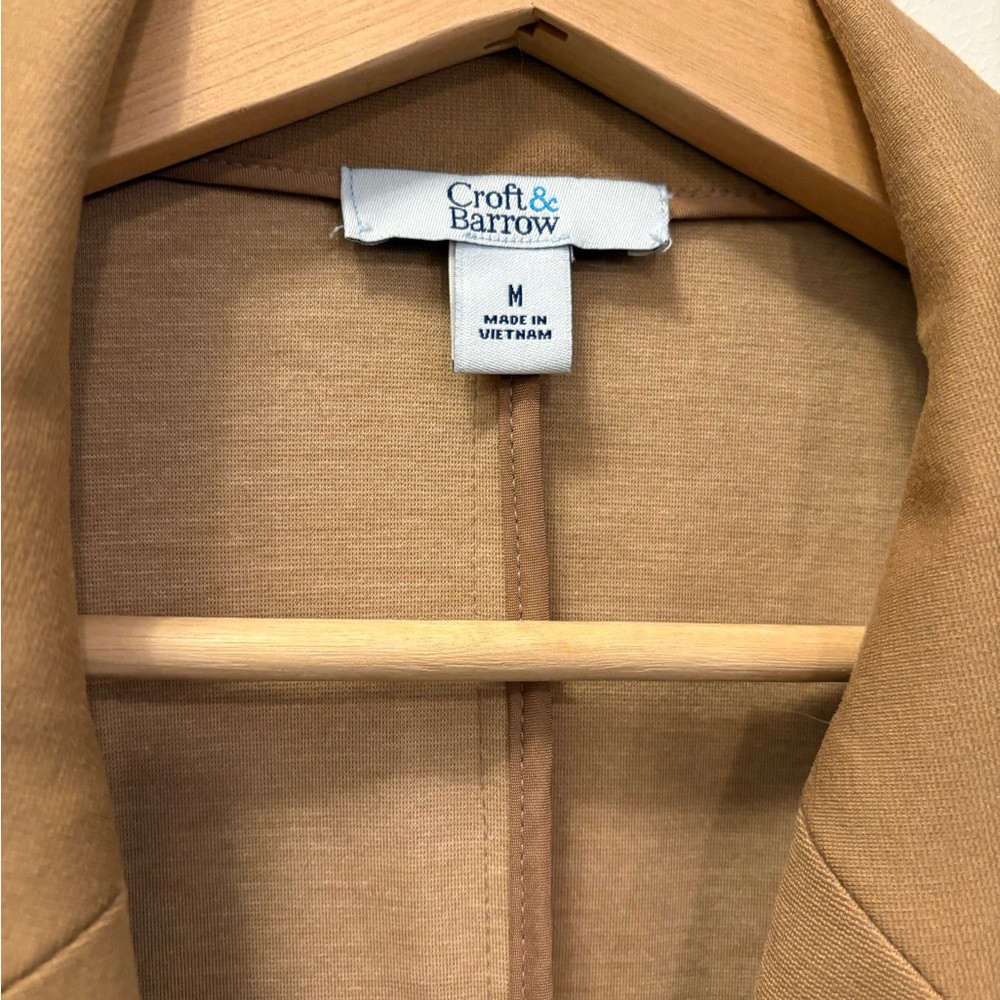 Tan Women's Blazer Coat - Picture 2 of 9
